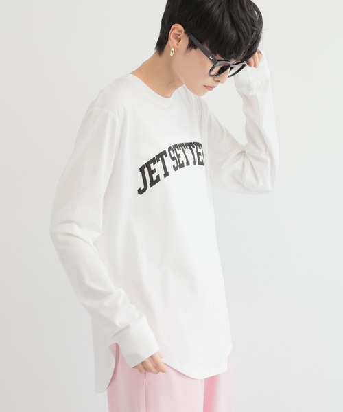 BARNYARDSTORM(バンヤードストーム)の「BARNYARDSTORM / JETロンT(Tシャツ/カットソー・レディース・ホワイト/ピンク・FREE)」の7枚目の写真