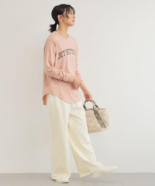 BARNYARDSTORM(バンヤードストーム)の「BARNYARDSTORM / JETロンT(Tシャツ/カットソー・レディース・ホワイト/ピンク・FREE)」の11枚目の写真