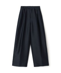 シルクウールツイル タックパンツ