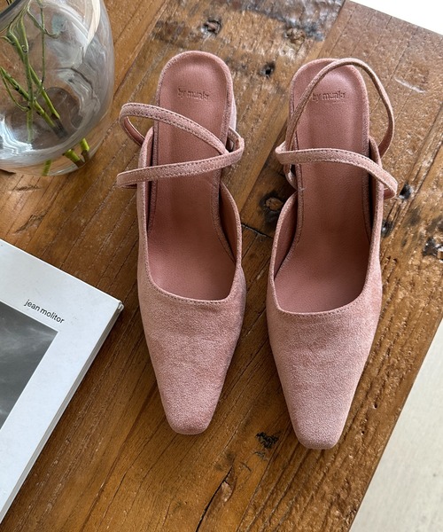 by muni:r（バイ ムニール）の「スエードスリングバックパンプス（パンプス・レディース・ピンク/ブラック/ベージュ・24.0cm/23.5cm/23.0cm/22.5cm/25.0cm/24.5cm）」の19枚目の写真