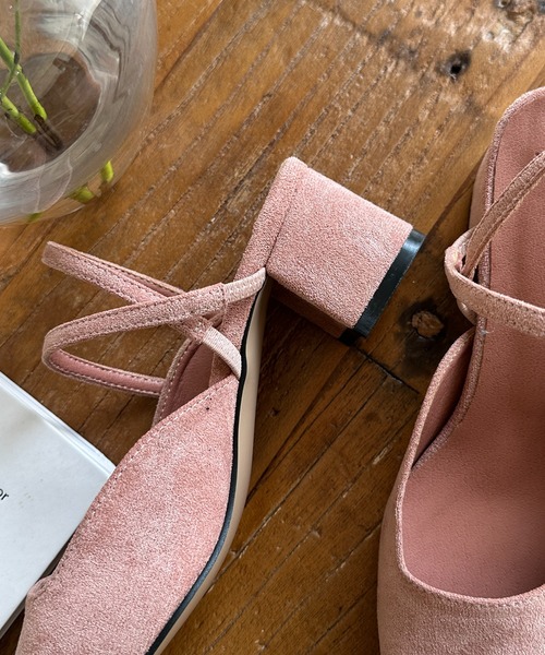 by muni:r（バイ ムニール）の「スエードスリングバックパンプス（パンプス・レディース・ピンク/ブラック/ベージュ・24.0cm/23.5cm/23.0cm/22.5cm/25.0cm/24.5cm）」の21枚目の写真