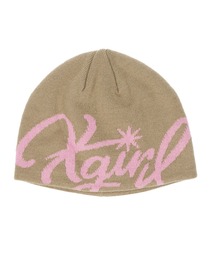 X-girl(GbNXK[)SIGN LOGO JACQUARD BEANIE(jbgLbv/r[j[)