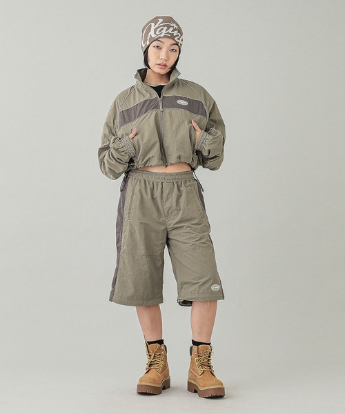 X-girl（エックスガール）の「SIGN LOGO JACQUARD BEANIE（ニットキャップ/ビーニー・レディース・ベージュ/オリーブ/ブラック・ONE SIZE）」の9枚目の写真