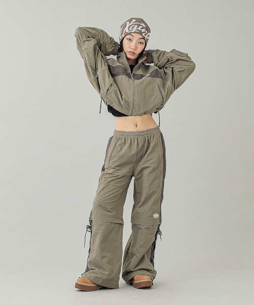 X-girl（エックスガール）の「SIGN LOGO JACQUARD BEANIE（ニットキャップ/ビーニー・レディース・ベージュ/オリーブ/ブラック・ONE SIZE）」の11枚目の写真