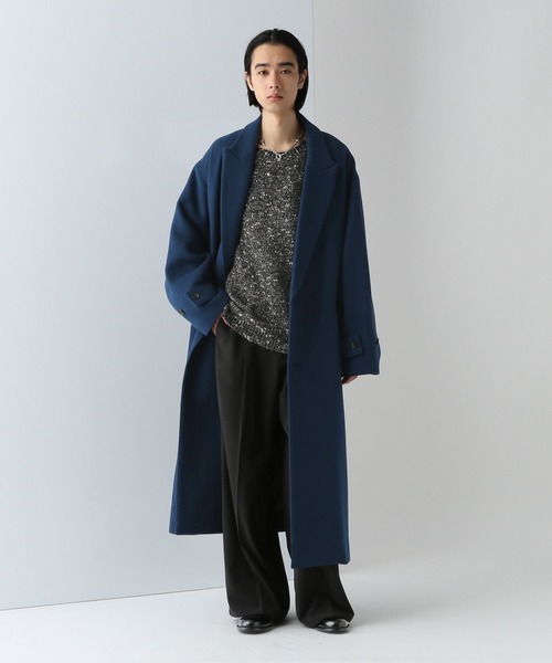 HARE（ハレ）の「メランジネップヤーンニット(HARE)（ニット/セーター・メンズ・イエロー/ブラック/グレー・FREE）」の7枚目の写真