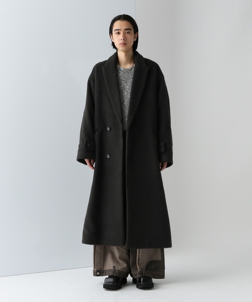 HARE（ハレ）の「メランジネップヤーンニット(HARE)（ニット/セーター・メンズ・イエロー/ブラック/グレー・FREE）」の4枚目の写真