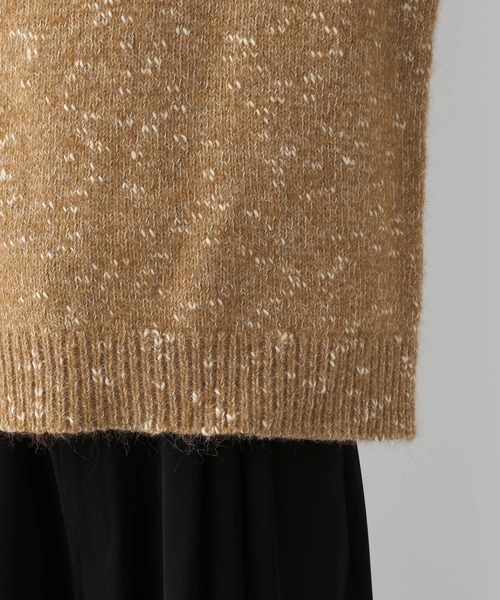 HARE（ハレ）の「メランジネップヤーンニット(HARE)（ニット/セーター・メンズ・イエロー/ブラック/グレー・FREE）」の15枚目の写真