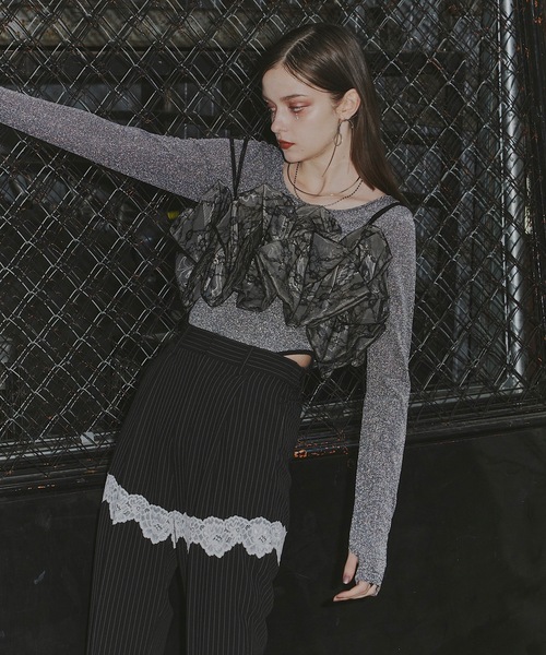 VIOLETTA（ヴィオレッタ）の「ウェーブフリルレースビスチェ（その他