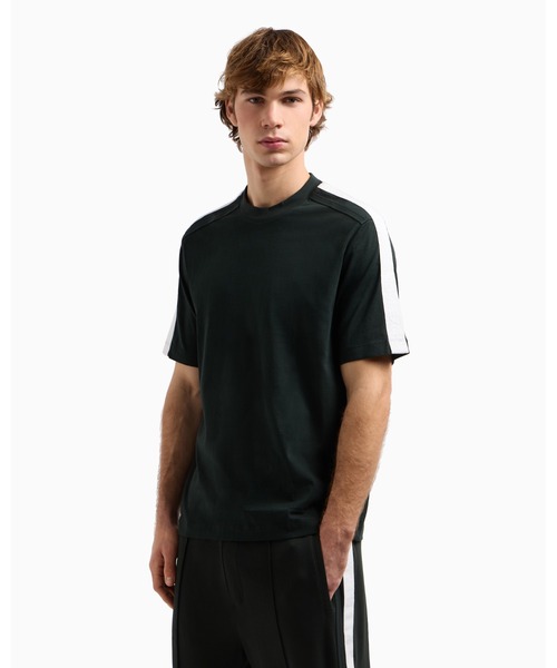 国内買付★A/X ARMANI EXCHANGE★ロゴテープクルーネックTシャツ セール】【A|X アルマーニ エクスチェンジ】ロゴテープ 半袖