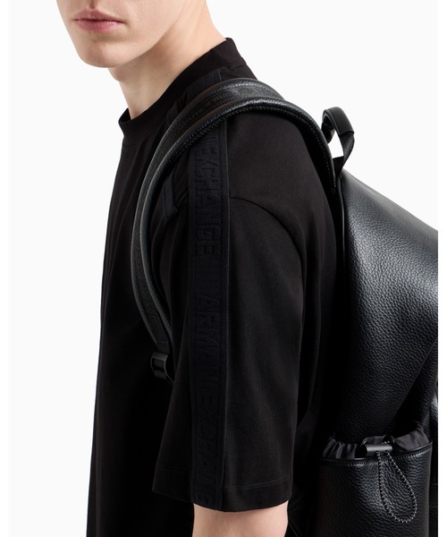 ARMANI EXCHANGE(アルマーニエクスチェンジ)の「【A|X アルマーニ エクスチェンジ】ロゴテープ 半袖クルーネックTシャツ/REGULAR+(Tシャツ/カットソー・メンズ・ブラック/ダークグリーン/ホワイト・LARGE/MEDIUM/SMALL/X-LARGE/X-SMALL/XX-LARGE)」の11枚目の写真