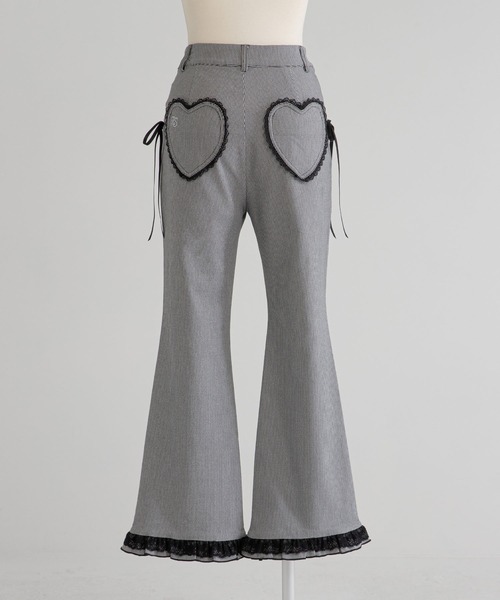 フリルレースロングフレアパンツ（その他パンツ）｜DearMyLoveRose（ディアマイラブローズ）