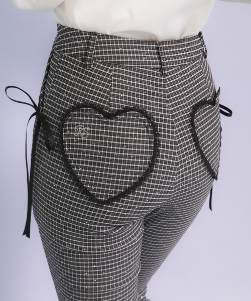 フリルレースロングフレアパンツ（その他パンツ）｜DearMyLoveRose（ディアマイラブローズ）