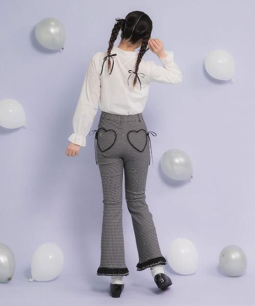 フリルレースロングフレアパンツ（その他パンツ）｜DearMyLoveRose（ディアマイラブローズ）