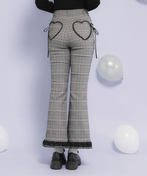 フリルレースロングフレアパンツ（その他パンツ）｜DearMyLoveRose（ディアマイラブローズ）