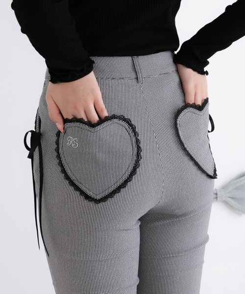 フリルレースロングフレアパンツ（その他パンツ）｜DearMyLoveRose（ディアマイラブローズ）