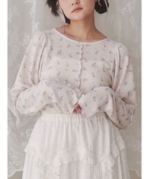 merry jenny | flowerパフスリーブtops(Tシャツ/カットソー)