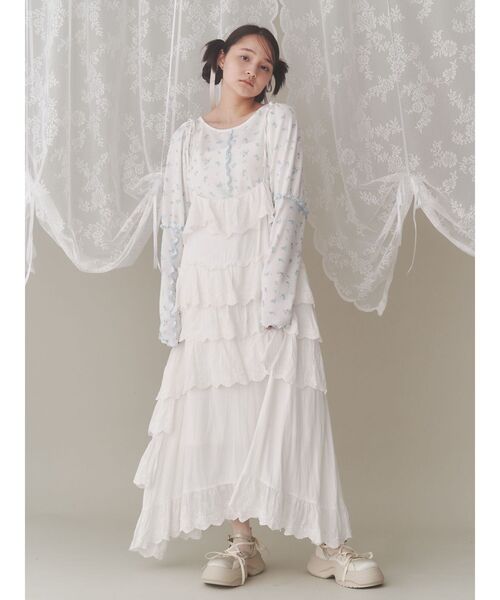 merry jenny（メリージェニー）の「flowerパフスリーブtops（Tシャツ/カットソー・レディース・ピンク/ラベンダー/ブルー・FREE）」の15枚目の写真