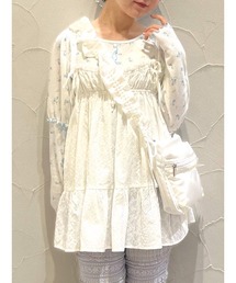 【新品タグ付き】merry jenny カットソー ブルー merry jenny|メリージェニーのTシャツ/カットソー(ブルー