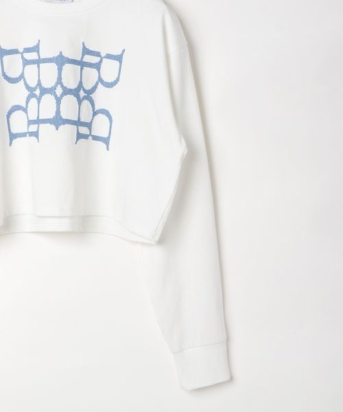 PAGEBOY（ページボーイ）の「クロスシシュウショートロンT（Tシャツ/カットソー・レディース・オフホワイト/ブラック/オレンジ・FREE）」の20枚目の写真