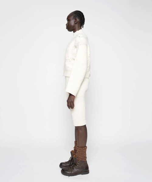 muller of yoshiokubo/ミュラーオブヨシオクボ】LATTICE MOHAIR KNIT