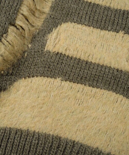 muller of yoshiokubo(ミュラーオブヨシオクボ)の「【muller of yoshiokubo/ミュラーオブヨシオクボ】LATTICE MOHAIR KNIT(ニット/セーター・レディース・アイボリー・36)」の10枚目の写真
