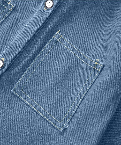 aimoha（アイモハ）の「【aimoha-KIDS-】デニムシャツワンピース（ワンピース・キッズ・ネイビー・130/120/110/100/90）」の8枚目の写真