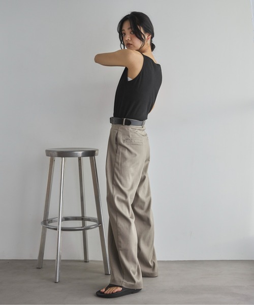 feepur(フェピュール)の「カットリブアメスリキャミ(キャミソール・レディース・オフホワイト/オートミール/ブラック/チャコールグレー・MEDIUM)」の14枚目の写真