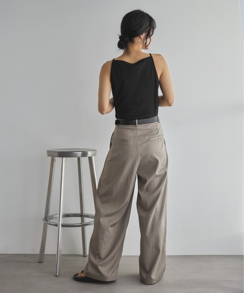 feepur(フェピュール)の「カットリブアメスリキャミ(キャミソール・レディース・オフホワイト/オートミール/ブラック/チャコールグレー・MEDIUM)」の15枚目の写真