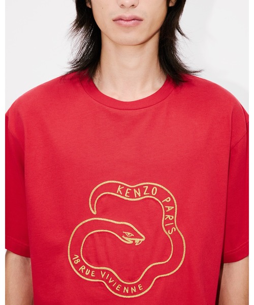 ★関税込み★【KENZO】エンブロイダリー オーバーサイズ Tシャツ KENZO Happy Tiger' エンブロイダリー オーバーサイズ Tシャツ
