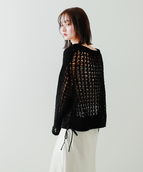 セール】チュールヤーンメッシュセーター（ニット/セーター）｜SENSE