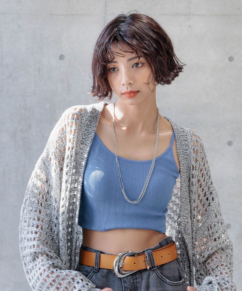 PAGEBOY（ページボーイ）の「【選べる着丈】カップツキFITキャミ（キャミソール・レディース・ブラック/オフホワイト/オレンジ/ブルー系その他/ピンク系その他/ローズ/オレンジ系その他3/ダークブルー/グリーン系その他5/レッド系その他4/ダークブラウン/マスタード/ホワイト系その他/モーブ系/グレー・SMALL/FREE）」の8枚目の写真