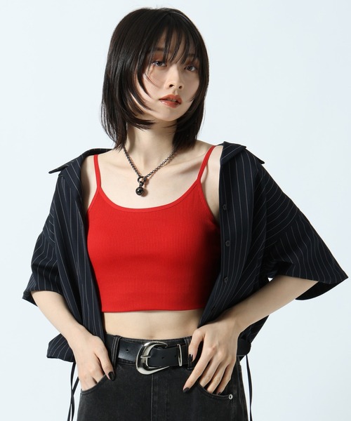 PAGEBOY(ページボーイ)の「【選べる着丈】カップツキFITキャミ(キャミソール・レディース・ブラック/オフホワイト/オレンジ/ブルー系その他/ピンク系その他/ローズ/オレンジ系その他3/ダークブルー/グリーン系その他5/レッド系その他4/ダークブラウン/マスタード/ホワイト系その他/モーブ系/グレー/ブルー/レッド・SMALL/FREE)」の13枚目の写真