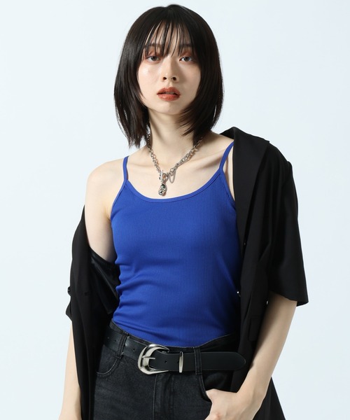 PAGEBOY(ページボーイ)の「【選べる着丈】カップツキFITキャミ(キャミソール・レディース・ブラック/オフホワイト/オレンジ/ブルー系その他/ピンク系その他/ローズ/オレンジ系その他3/ダークブルー/グリーン系その他5/レッド系その他4/ダークブラウン/マスタード/ホワイト系その他/モーブ系/グレー/ブルー/レッド・SMALL/FREE)」の7枚目の写真