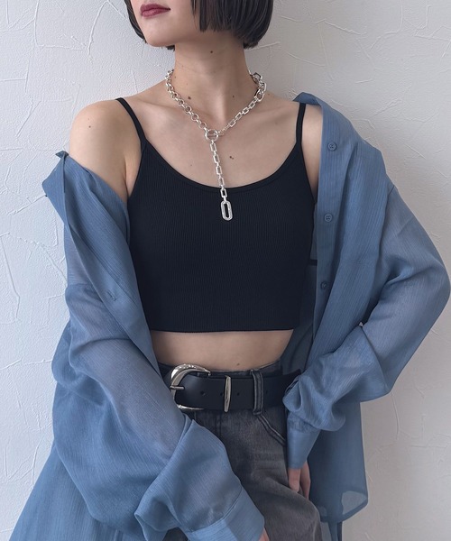 Bibiy.CHLOE PEPURAMUBUSTIER シアーキャミソール Bibiy.CHLOE PEPURAMUBUSTIER シアーキャミソール Bibiy.CHLOE