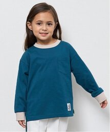 b・ROOM | 【カイテキ天竺】バイカラーポケットTシャツ(Tシャツ/カットソー)