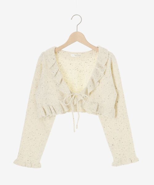 MAJESTIC LEGON（マジェスティックレゴン）の「ネップキャミセットフリルカーディガン（カーディガン/ボレロ・レディース・グレー/ピンクベージュ/アイボリー・MEDIUM）」の22枚目の写真