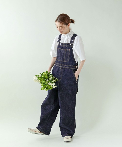 PAR ICI（パーリッシィ）の「グランジウォッシュ ギャザーフリルブラウス（シャツ/ブラウス・レディース・ホワイト/チャコールグレー/アイボリー/ブルー系その他・FREE）」の9枚目の写真