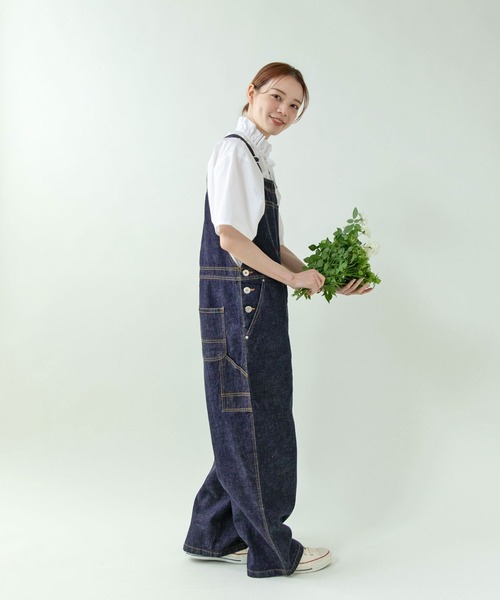 PAR ICI（パーリッシィ）の「グランジウォッシュ ギャザーフリルブラウス（シャツ/ブラウス・レディース・ホワイト/チャコールグレー/アイボリー/ブルー系その他・FREE）」の11枚目の写真