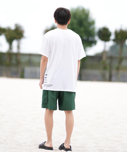 NIKE(ナイキ)の「NIKE/ナイキ コットンライクスニーカーボックスS/Sガード 半袖Tシャツ 水陸両用/ユーティリティー/水着 UVケアラッシュガード NESSF523(ラッシュガード・メンズ・ブラック/サックスブルー/ホワイト/ベージュ・S/M/L/XL/2XL)」の9枚目の写真