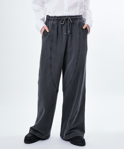 M TO R（ムウトアール）の「STITCH SWEAT WIDE PANTS（その他パンツ・レディース・スミクロ/ベージュ系その他・42/40/38）」の16枚目の写真