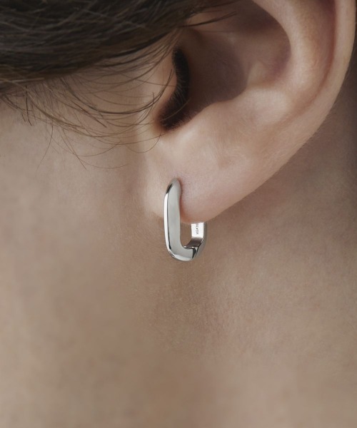 シルバー フープ ピアス/片耳用（ピアス（片耳用））｜4℃ HOMME+