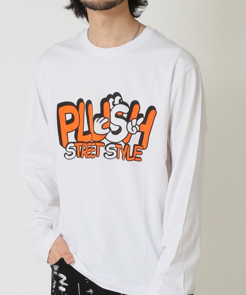 ARCADE(アーケード)の「ストリート プリントTシャツ クルーネック長袖Tシャツ abtech(Tシャツ/カットソー・メンズ・ホワイト系1/ホワイト系2/ホワイト系3/ブラック系1/ブラック系2/ブラック系3/ブルー系1/ブルー系2/ピンク系3・LL/M/L)」の4枚目の写真