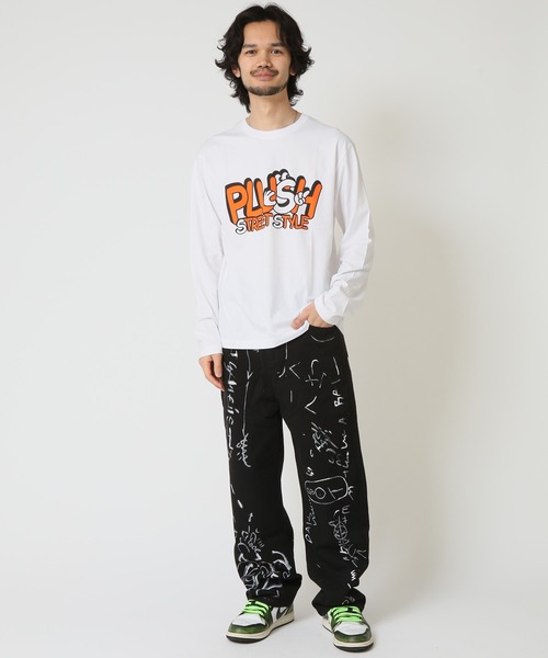 ARCADE(アーケード)の「ストリート プリントTシャツ クルーネック長袖Tシャツ abtech(Tシャツ/カットソー・メンズ・ホワイト系1/ホワイト系2/ホワイト系3/ブラック系1/ブラック系2/ブラック系3/ブルー系1/ブルー系2/ピンク系3・LL/M/L)」の10枚目の写真