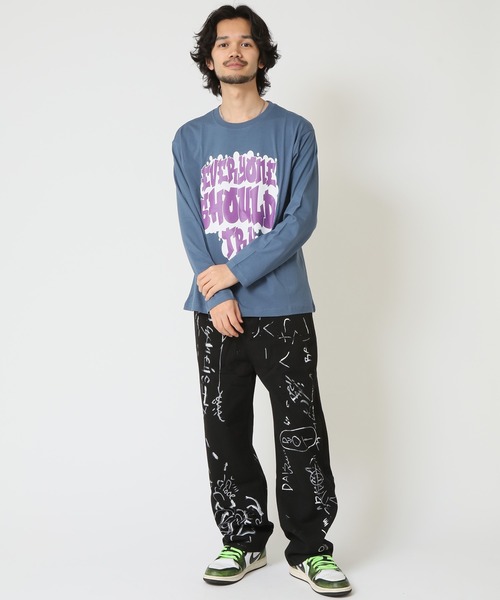 ARCADE(アーケード)の「ストリート プリントTシャツ クルーネック長袖Tシャツ abtech(Tシャツ/カットソー・メンズ・ホワイト系1/ホワイト系2/ホワイト系3/ブラック系1/ブラック系2/ブラック系3/ブルー系1/ブルー系2/ピンク系3・LL/M/L)」の11枚目の写真