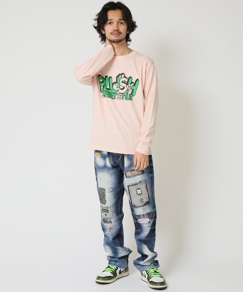 ARCADE(アーケード)の「ストリート プリントTシャツ クルーネック長袖Tシャツ abtech(Tシャツ/カットソー・メンズ・ホワイト系1/ホワイト系2/ホワイト系3/ブラック系1/ブラック系2/ブラック系3/ブルー系1/ブルー系2/ピンク系3・LL/M/L)」の16枚目の写真