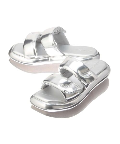 ELENDEEK（エレンディーク）の「ダブルバンドサンダル（サンダル・レディース・シルバー/オフホワイト/ブラック・38/37）」の18枚目の写真