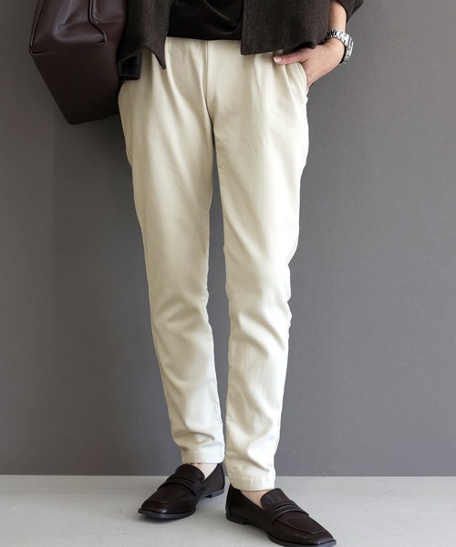 Aletta vita（アレッタビータ）の「裏起毛極伸びストレッチテーパードパンツ（その他パンツ・レディース・ブラック/ブラウン系その他/ベージュ系その他/キャメル・XS/S/M/L/MT）」の3枚目の写真