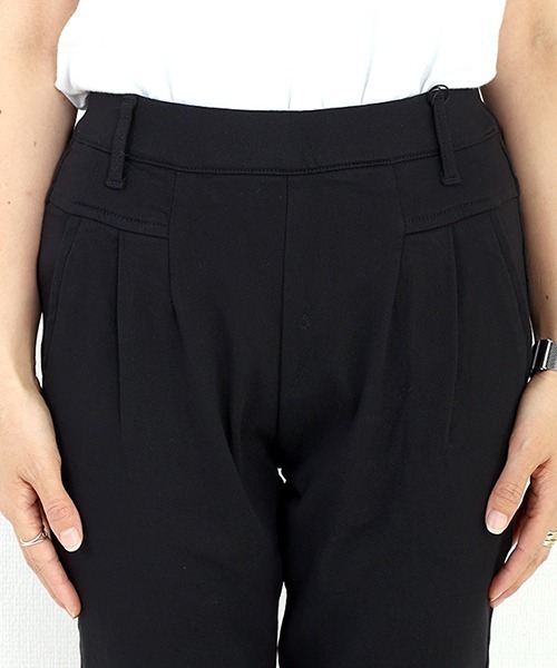 Aletta vita（アレッタビータ）の「裏起毛極伸びストレッチテーパードパンツ（その他パンツ・レディース・ブラック/ブラウン系その他/ベージュ系その他/キャメル・XS/S/M/L/MT）」の5枚目の写真