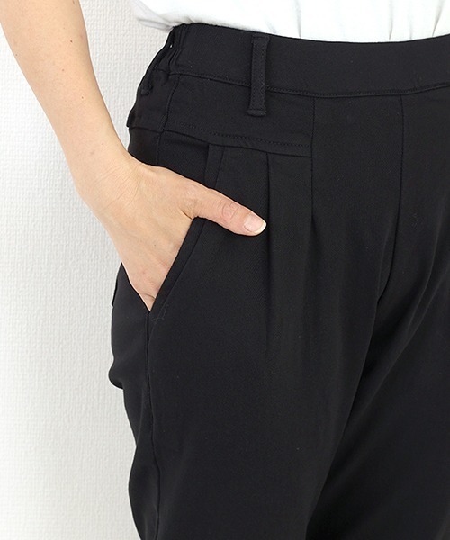 Aletta vita（アレッタビータ）の「裏起毛極伸びストレッチテーパードパンツ（その他パンツ・レディース・ブラック/ブラウン系その他/ベージュ系その他/キャメル・XS/S/M/L/MT）」の6枚目の写真