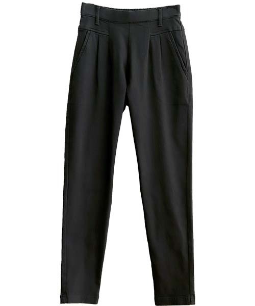 Aletta vita（アレッタビータ）の「裏起毛極伸びストレッチテーパードパンツ（その他パンツ・レディース・ブラック/ブラウン系その他/ベージュ系その他/キャメル・XS/S/M/L/MT）」の13枚目の写真